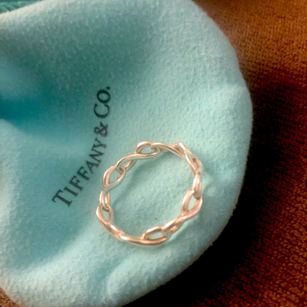 Tiffany & Co Sterling Silver Infinity Narrow Ring